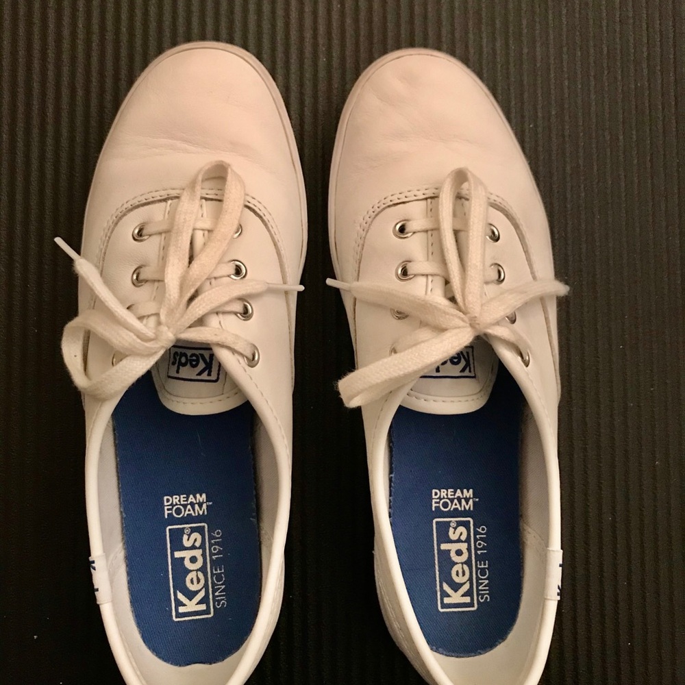 White leather Keds